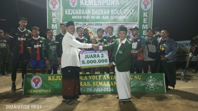 Meraih Juara 2 MWC NU Banyubiru Ikuti Kejuaraan Daerah Bola Voly
